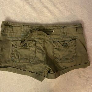 Olive Green Cargo Shorts